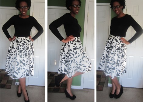 geometric skirt